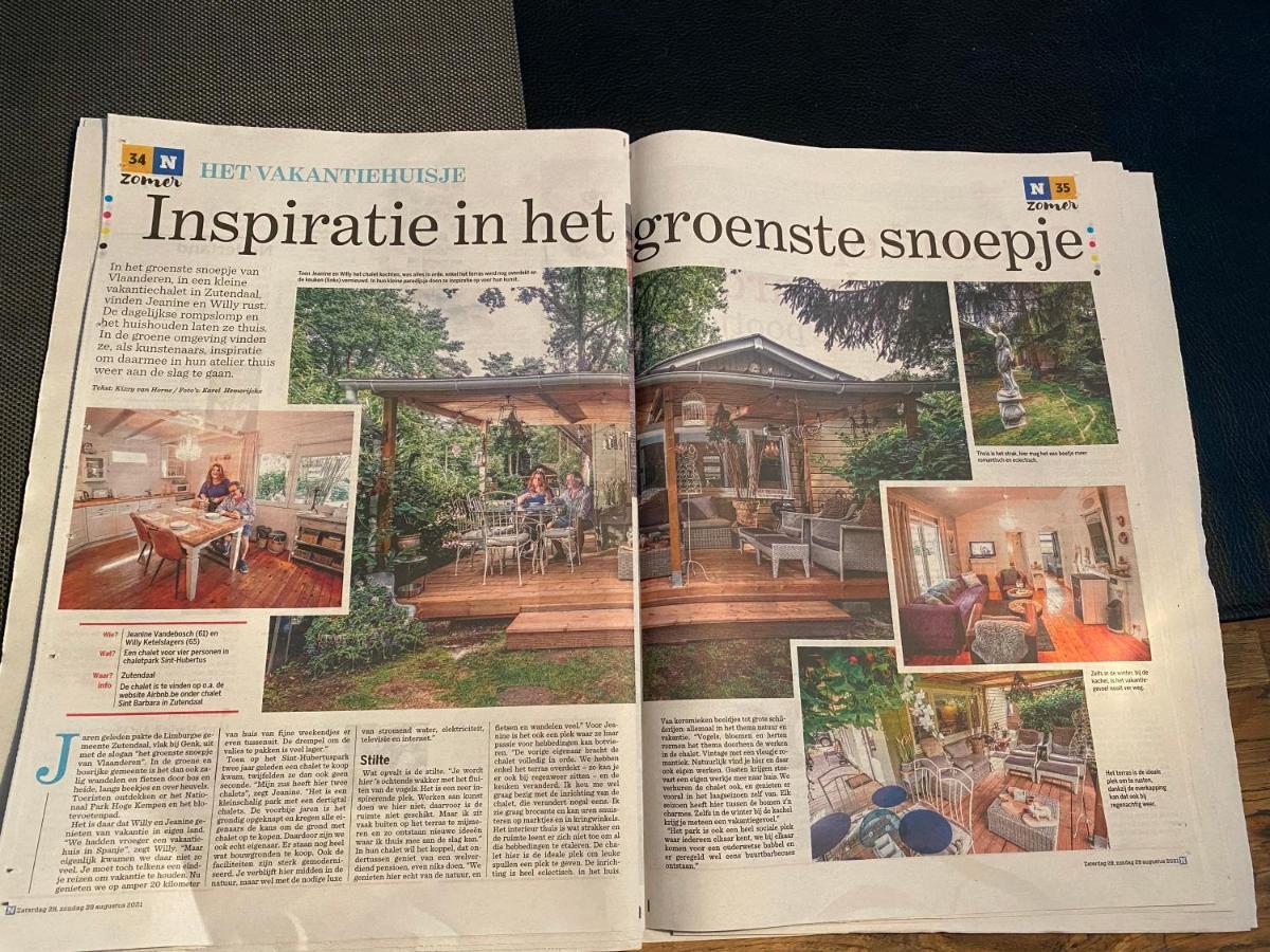 Chalet Sint Barbara Zutendaal Exteriör bild